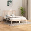 Estructura de cama de madera maciza 140x200 cm