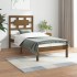 Estructura de cama madera maciza de pino marrón miel 100x200