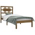 Estructura de cama madera maciza de pino marrón miel 100x200