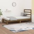 Sofá cama extraíble madera maciza de pino marrón 2x(90x200)