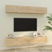 Muebles de TV 4 piezas roble Sonoma 100x30x30 cm