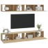 Muebles de TV 4 piezas roble Sonoma 100x30x30