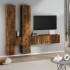 Mueble de pared para TV madera contrachapada roble