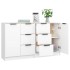 Aparadores 2 uds madera contrachapada blanco 60x30x70