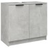 Set muebles de baño 4 piezas madera contrachapada gris