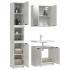 Set de muebles baño 3 pzas madera contrachapada gris