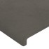 Cabeceros 4 unidades terciopelo gris oscuro 72x5x78/88