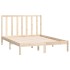 Estructura de cama madera maciza de pino 135x190