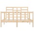 Estructura de cama madera maciza de pino 120x200