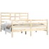 Estructura de cama de madera maciza 160x200