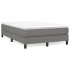 Estructura de cama box spring tela gris oscuro 120x200