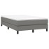 Estructura de cama box spring tela gris oscuro 120x200