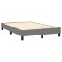 Estructura de cama box spring tela gris oscuro 120x200