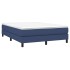 Estructura de cama box spring tela azul 140x200