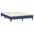 Estructura de cama box spring tela azul 140x200