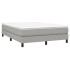 Estructura de cama box spring tela gris claro 140x190