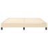 Estructura de cama box spring tela color crema 160x200