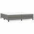 Estructura de cama box spring tela gris oscuro 200x200