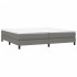 Estructura de cama box spring tela gris oscuro 200x200