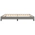 Estructura de cama box spring tela gris oscuro 200x200