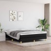 Estructura de cama box spring tela negro 180x200 cm