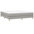 Estructura de cama box spring tela gris claro 180x200