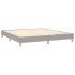 Estructura de cama box spring tela gris claro 180x200