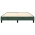 Estructura de cama box spring terciopelo verde oscuro