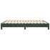 Estructura de cama box spring terciopelo verde oscuro