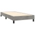 Estructura de cama box spring terciopelo gris claro 100x200