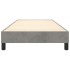 Estructura de cama box spring terciopelo gris claro 100x200