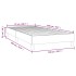 Estructura de cama box spring terciopelo gris claro 100x200