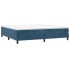 Estructura de cama box spring terciopelo azul oscuro 200x200