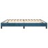 Estructura de cama box spring terciopelo azul oscuro 200x200