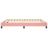 Estructura de cama box spring terciopelo rosa 180x200