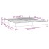 Estructura de cama box spring terciopelo rosa 180x200