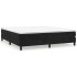 Estructura de cama box spring terciopelo negro 160x200