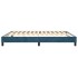 Estructura de cama box spring terciopelo azul oscuro 160x200