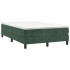 Estructura de cama box spring terciopelo verde oscuro