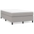 Estructura de cama box spring tela gris claro 120x200