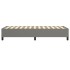 Estructura de cama box spring tela gris oscuro 90x200