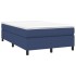 Estructura de cama box spring tela azul 120x200