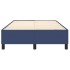 Estructura de cama box spring tela azul 120x200