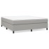 Estructura de cama box spring tela gris claro 180x200