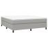 Estructura de cama box spring tela gris claro 180x200