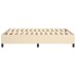 Estructura de cama box spring tela color crema 140x190