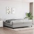 Estructura de cama box spring tela gris claro 200x200