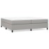 Estructura de cama box spring tela gris claro 200x200