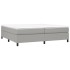 Estructura de cama box spring tela gris claro 200x200