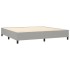 Estructura de cama box spring tela gris claro 200x200